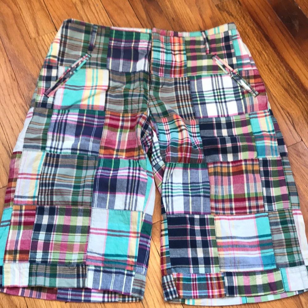Ralph Lauren madras plaid capri